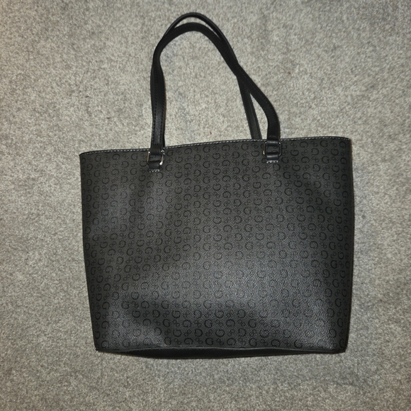 GUESS Black Monogram Tote - Picture 8 of 10